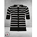 KAFFE CURVE Cardigan Lizzy Black/Chalk
